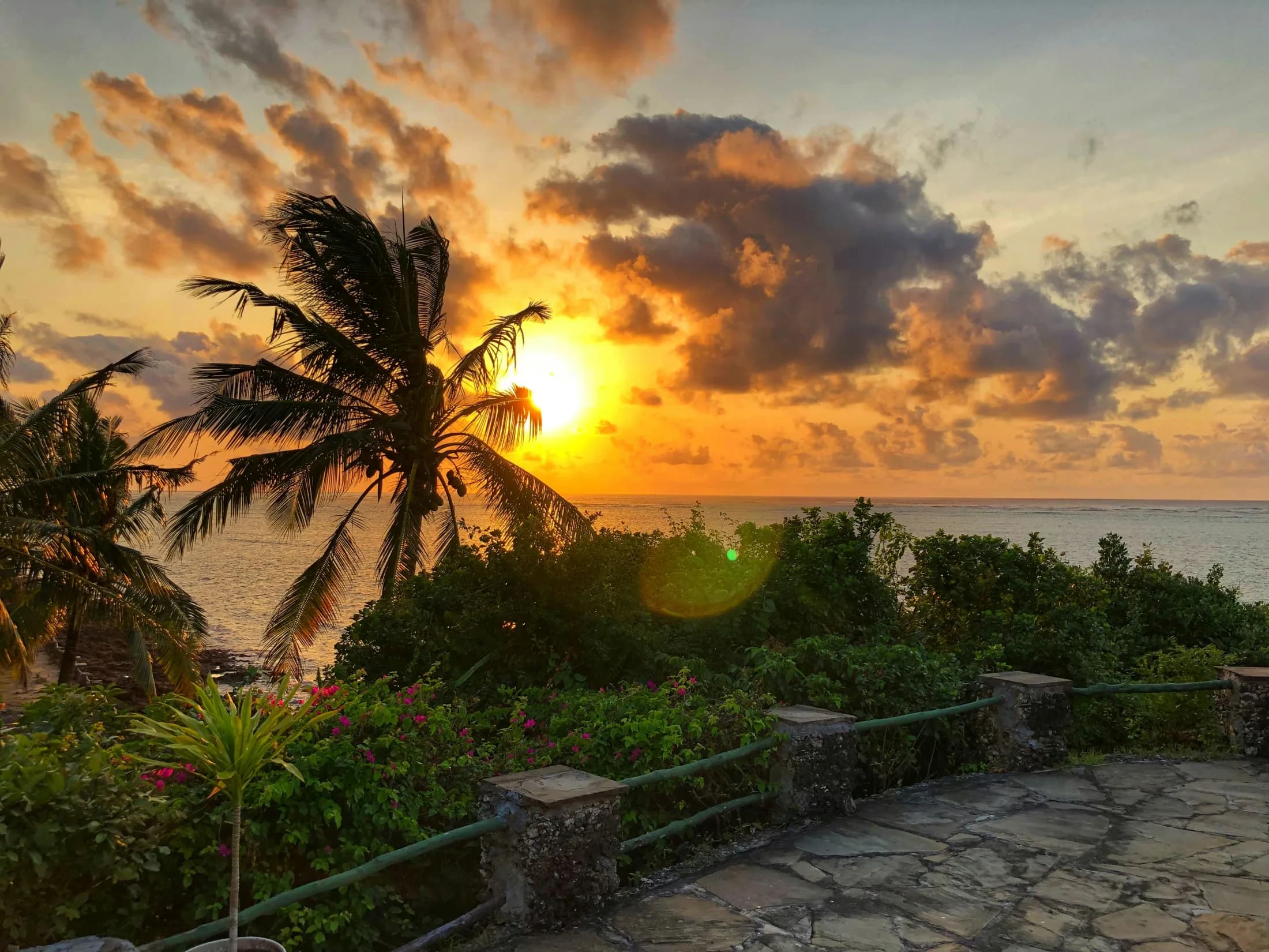 Sunset on the Kenyan coast
